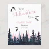 Babydusche Baby Vorhersagen rustikale Abenteuer Th (Rückseite)