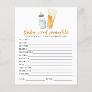 Babydusche - Baby Word Scramble