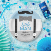 Babydusche Babyblau Kindermotiv Pappteller (Party)
