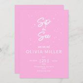 Babydusche, Babydusche Einladung (Vorne/Hinten)