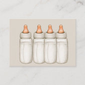Babydusche - Babyflaschen Begleitkarte (Vorderseite)
