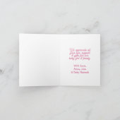 Babydusche & Babygeschenk Danke (Innenseite)