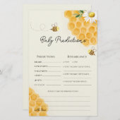 Babydusche Babyvorhersage Karte süß wie möglich (Vorne/Hinten)