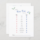 Babydusche Babyvorhersagen Zwillingsbär Thema (Vorne/Hinten)