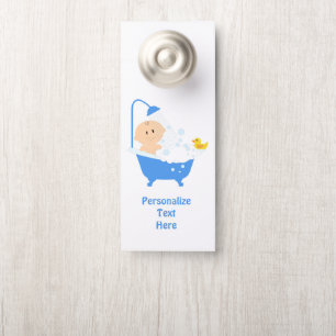 Babydusche Badewanne Bad Personalisierte Toilette Türanhänger