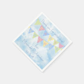 Babydusche Bannerdesign Serviette (Ecke)