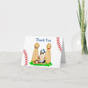 Babydusche Baseball Danke Karte