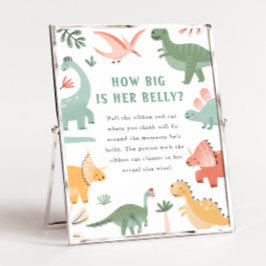 Babydusche Bauchschild Poster