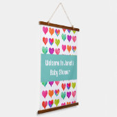 Babydusche Begrüßungsgeschirr Wandteppich Mit Holzrahmen (Gewinkelt)