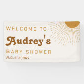 Babydusche Begrüßungszeichen kommt hier der Sohn Banner (Horizontal)