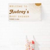 Babydusche Begrüßungszeichen kommt hier der Sohn Banner (InSitu)