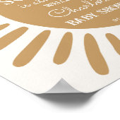 Babydusche - Begrüßungszeichen Poster (Ecke)