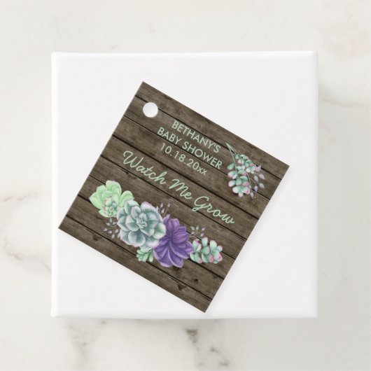 Babydusche beobachten, wie ich eine rustikale sukk geschenkanhänger (Beispiel)