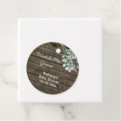 Babydusche beobachten, wie ich rustikales Holz und Geschenkanhänger (Beispiel)