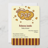 Babydusche "bereit zum Pop" Einladung (Vorderseite)