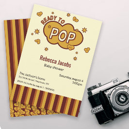 Babydusche "bereit zum Pop" Einladung