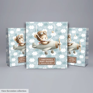 Babydusche bevorzugt Beutel mit Aquarelltasche Mittlere Geschenktüte