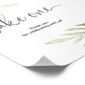 Babydusche bevorzugt Rosa Grün Gold elegant Poster (Ecke)