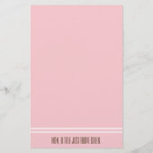 Babydusche BINGO Baby Gold Pink Elephant Flyer (Hinten)