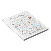 Babydusche, Bingo-Bingo-Wildriss Notizblock (angewinkelt)