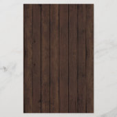 Babydusche Bingo Boy Rustikale Snowflake Bingo Kar (Rückseite)