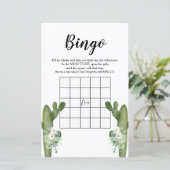 Babydusche Bingo Cactus Floral Taco 'bout Liebe (Stehend Vorderseite)