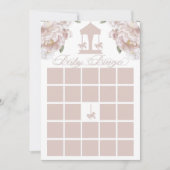 Babydusche Bingo Card | Carousel Floral Einladung (Vorderseite)