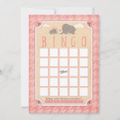 Babydusche Bingo Cards Einladung (Vorderseite)