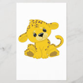 Babydusche Bingo Colorful Tiger Game Card Flyer (Hinten)