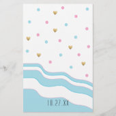 Babydusche BINGO "Flamingo Mommy & Baby" Flyer (Hinten)