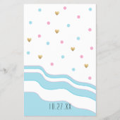 Babydusche BINGO "Flamingo Mommy & Baby" Flyer (Hinten)