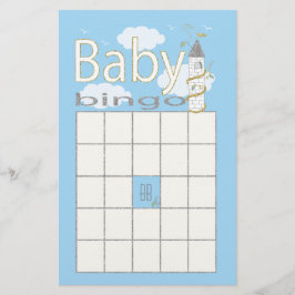 Babydusche BINGO "Glittery Castle" Flyer