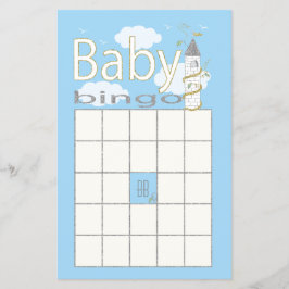 Babydusche BINGO "Glittery Castle" Flyer