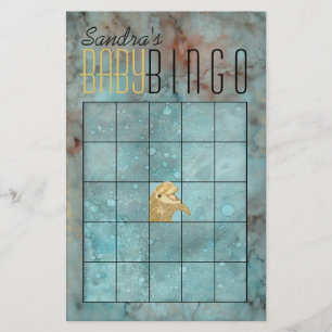 Babydusche BINGO "Gold Baby Dolphin" Flyer