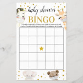 Babydusche Bingo-Karte Flyer (Vorne)