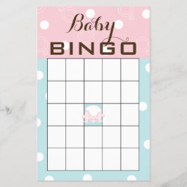 Babydusche BINGO "PINK BLUE BABY" Flyer