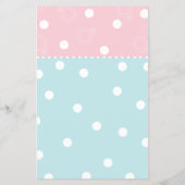 Babydusche BINGO "PINK BLUE BABY" Flyer (Hinten)