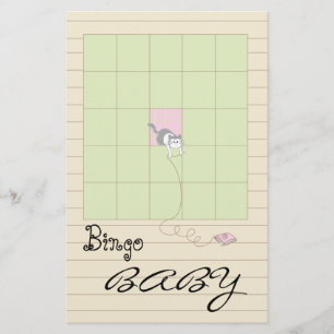 Babydusche BINGO Pink/Eine Bibliothek bauen" Flyer