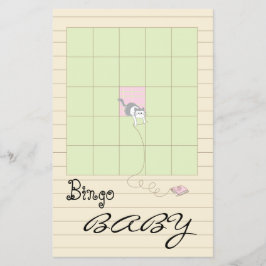 Babydusche BINGO Pink/Eine Bibliothek bauen" Flyer