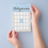 Babydusche BINGO Sea Mobile Cream/Blue Flyer (Handgriff)