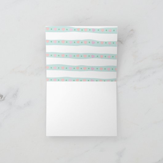 Babydusche Bird & Umbrella Boys Danke (Innenseite)