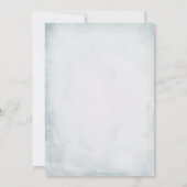 Babydusche Blass Weiße Rosen Einladung (Rückseite)