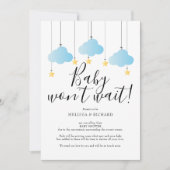 Babydusche, Blauer Sprinkle-Junge-Karte Einladung (Vorderseite)