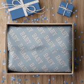 Babydusche blaues Tissue Seidenpapier