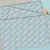 Babydusche blaues Tissue Seidenpapier