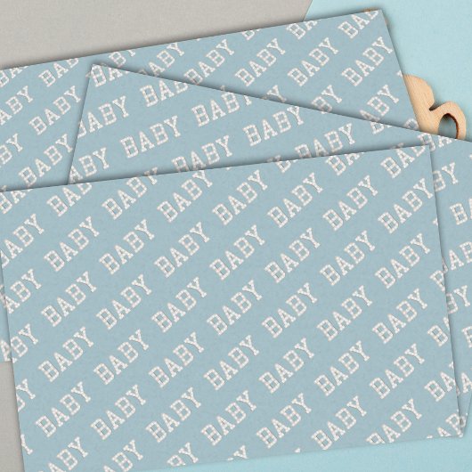 Babydusche blaues Tissue Seidenpapier