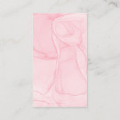 Babydusche Blue Blush Pink Blume Windelwanne Begleitkarte (Rückseite)