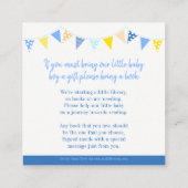 Babydusche Blue Rock Buchkarten Begleitkarte (Rückseite)