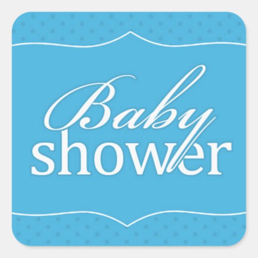 Babydusche Blue Sticker (Vorderseite)