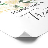 Babydusche Blume Leckerei signieren Poster (Ecke)